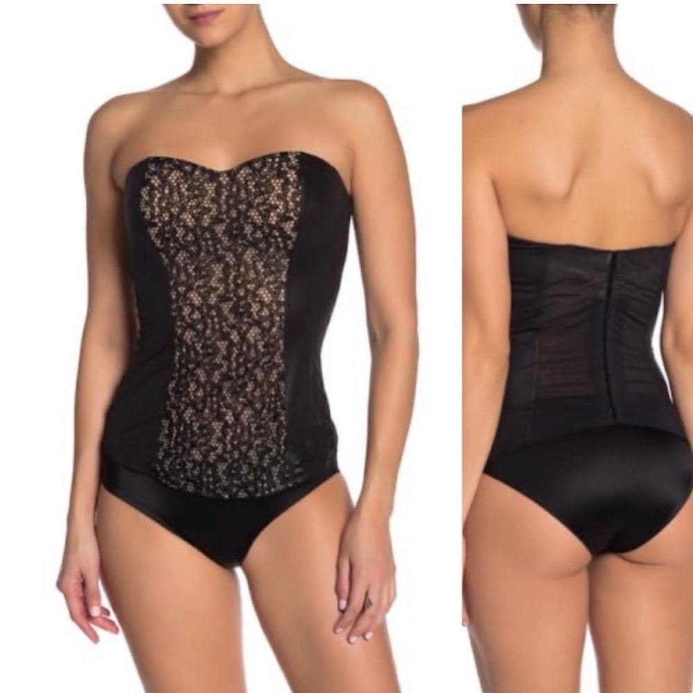 Cosabella Lingerie Venezia Bustier Size Medium Black Shapewear New